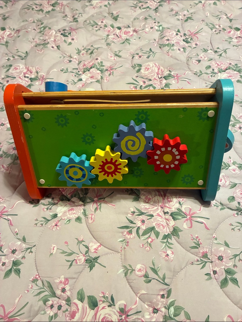 Wooden Gear Activity Toy for Kids - Multicolor